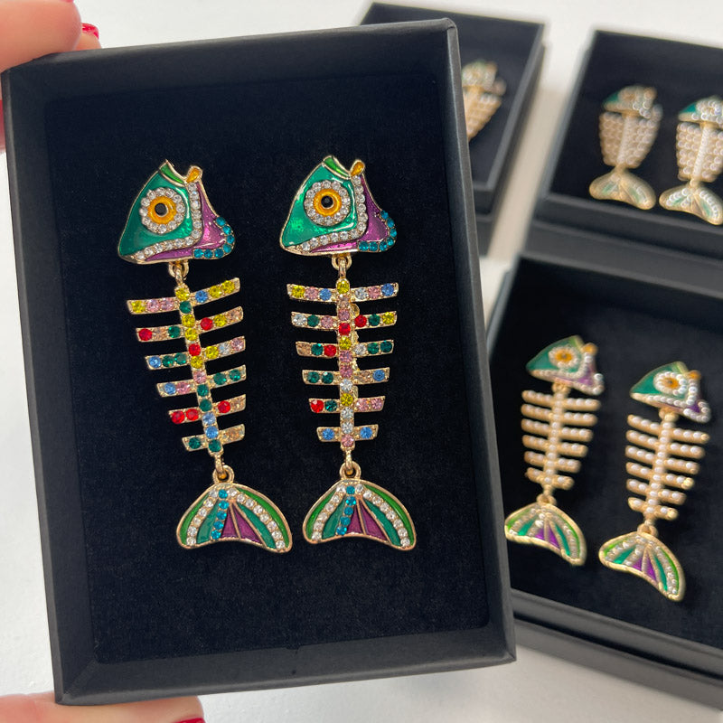 Palestro Milano Orecchini Pesciolino