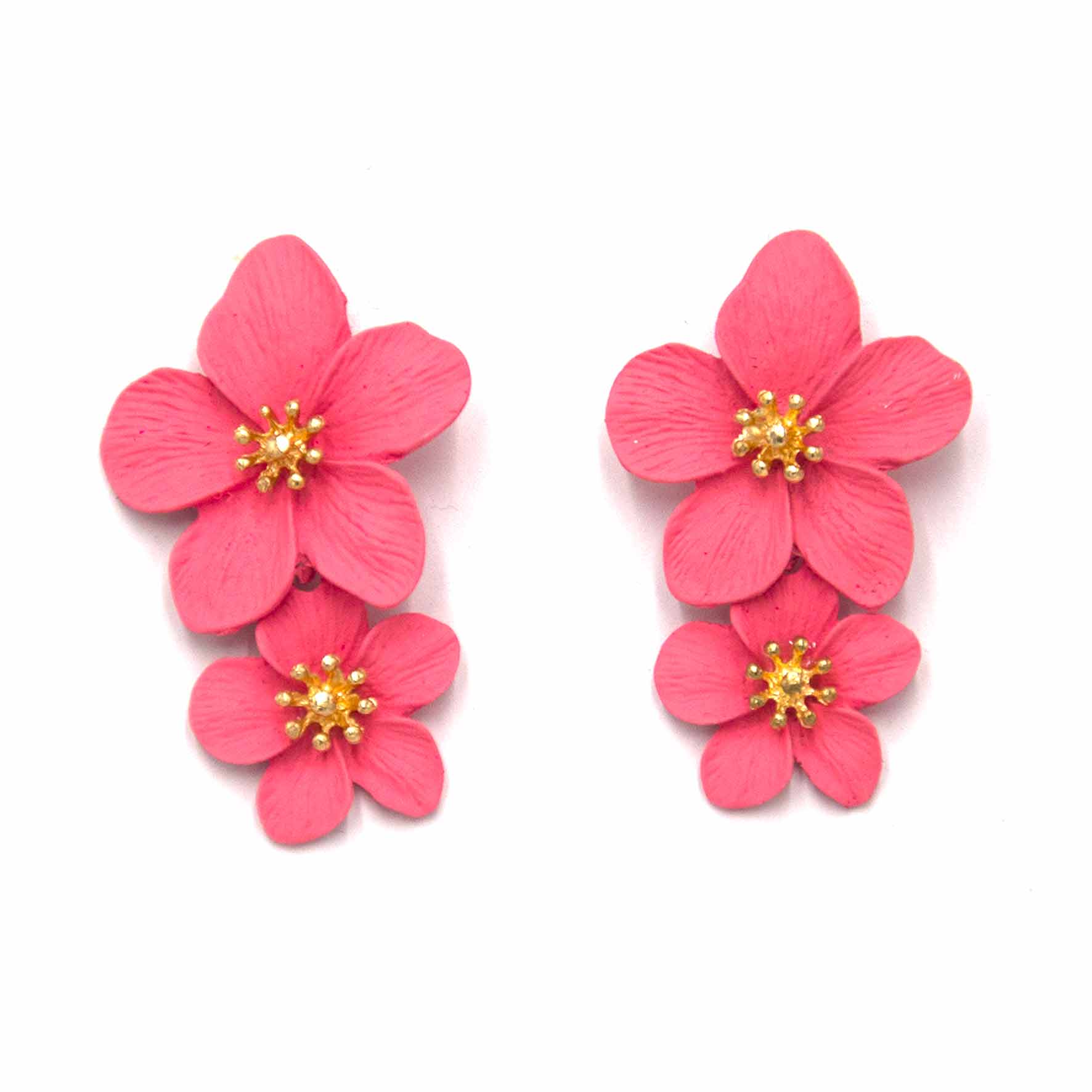 Palestro Milano Orecchini Pinky Cascata di Due Fiori