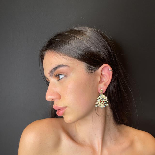 Palestro Milano Orecchini Pino Natalizio