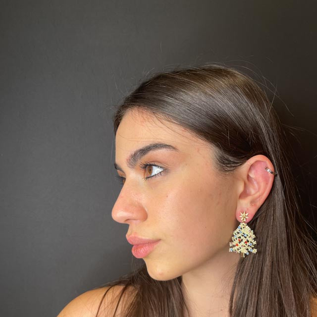 Palestro Milano Orecchini Pino Natalizio