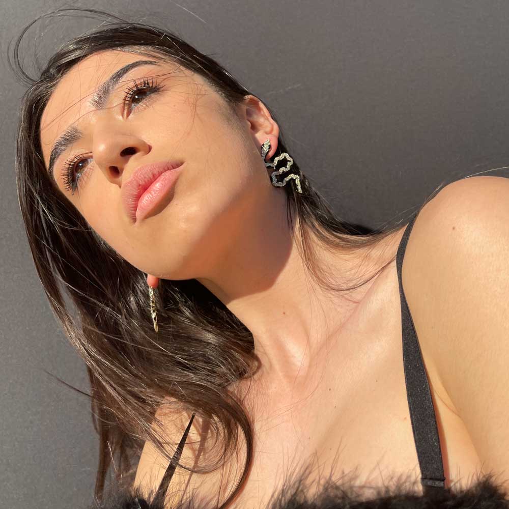 Palestro Milano Orecchini Pitone