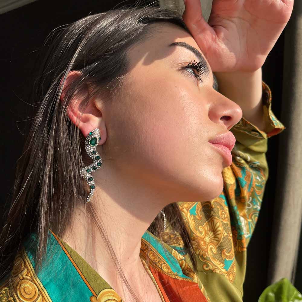 Palestro Milano Orecchini Pitone Reale