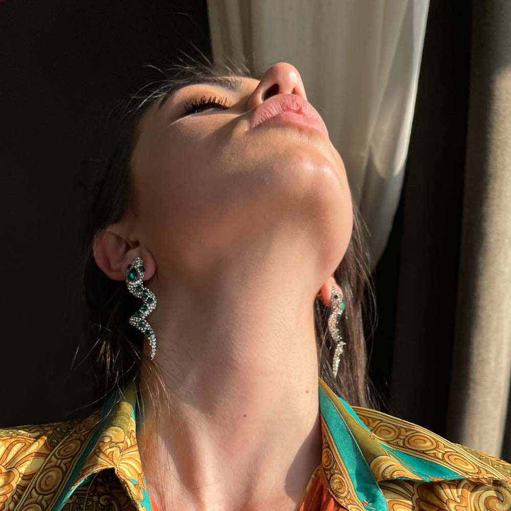 Palestro Milano Orecchini Pitone Reale