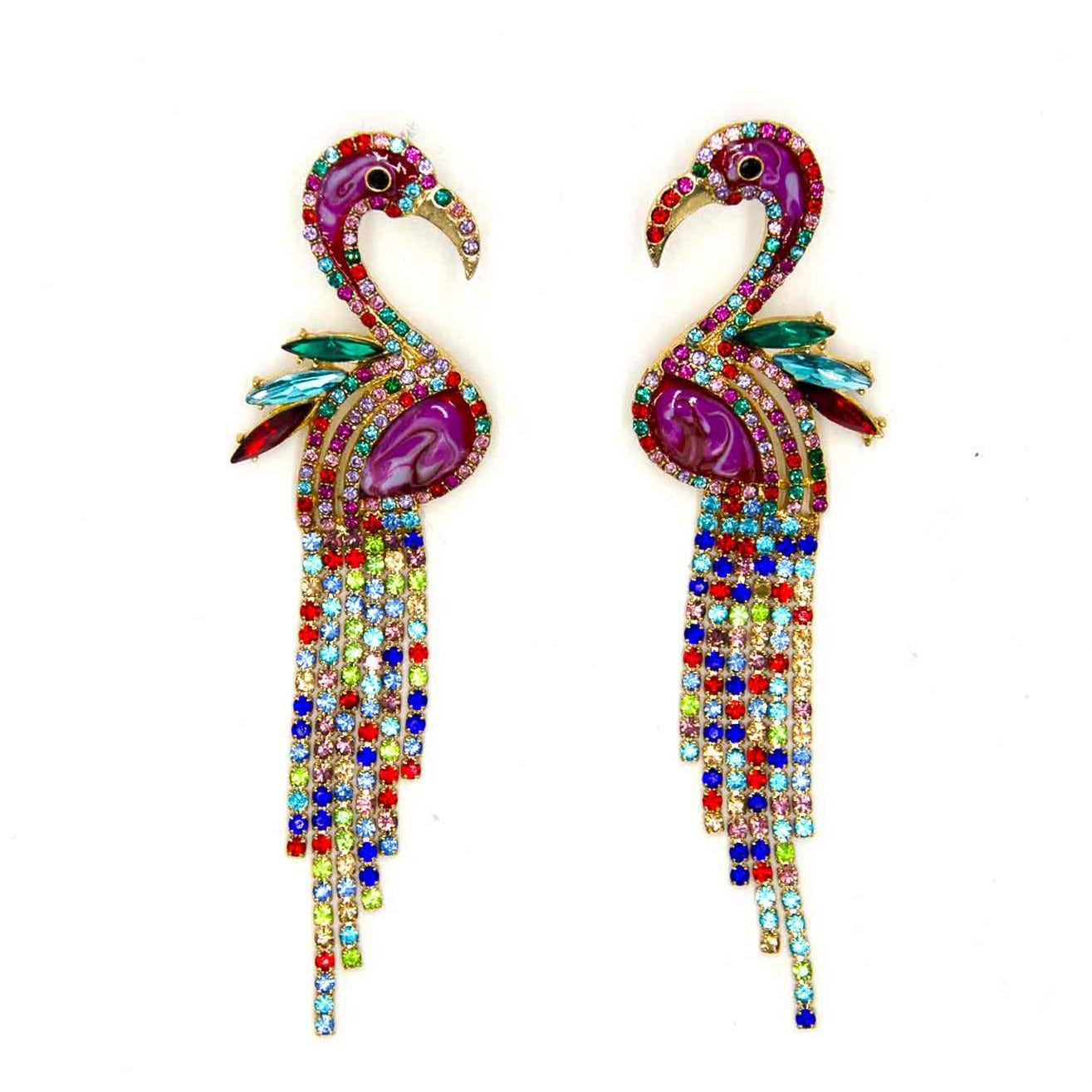 Palestro Milano Orecchini Rainbow Fenicotteri