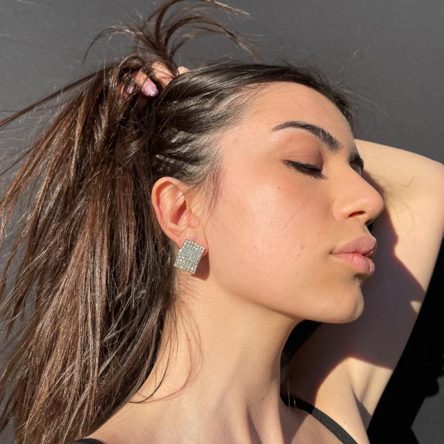 Palestro Milano Orecchini Rettangoli Preziosi