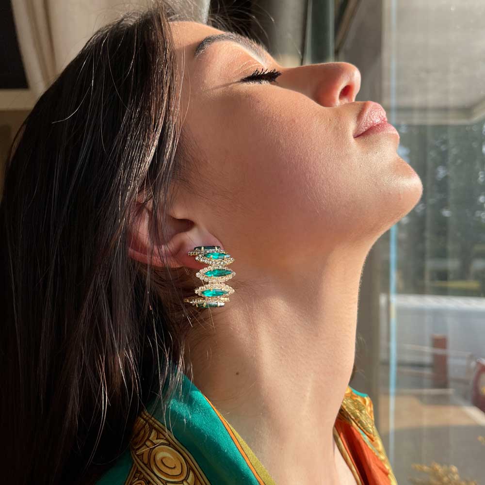 Palestro Milano Orecchini Smeralda