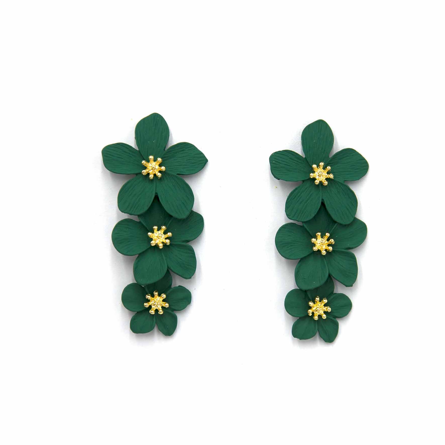 Palestro Milano Orecchini Verde British Cascata di Tre Fiori