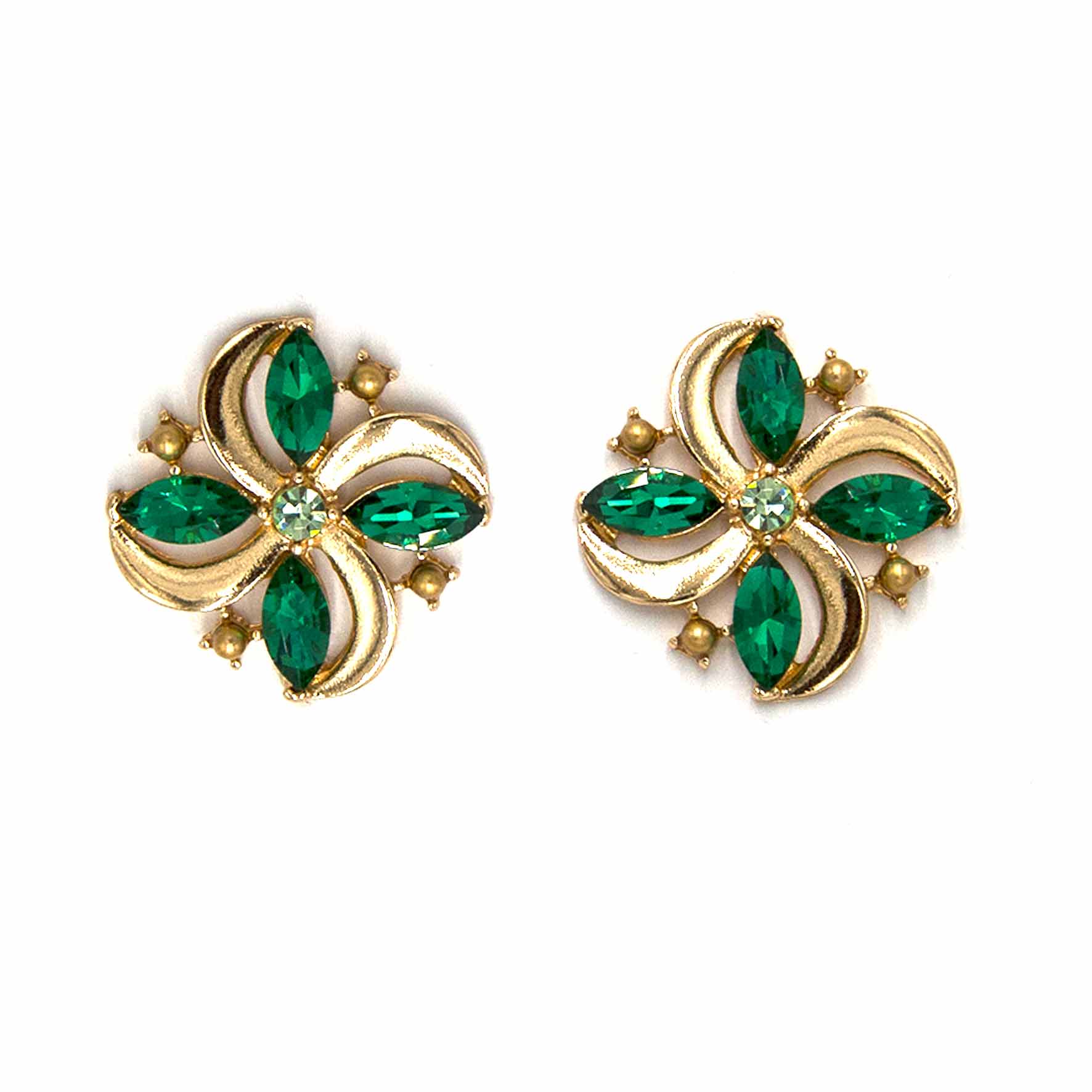 Palestro Milano Orecchini Verde Smeraldo Maioliche