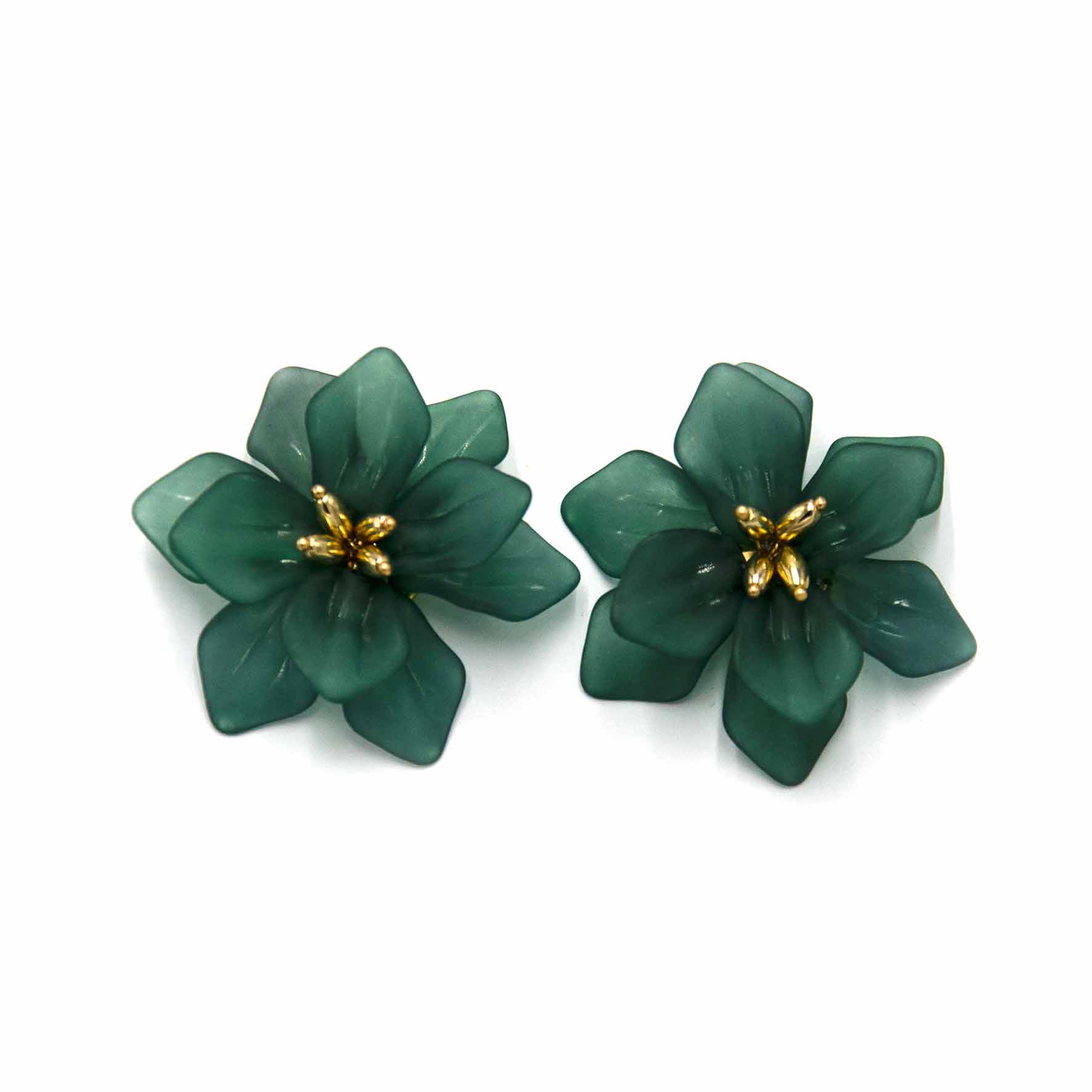 Palestro Milano Orecchini Verdone Scuro Ibisco