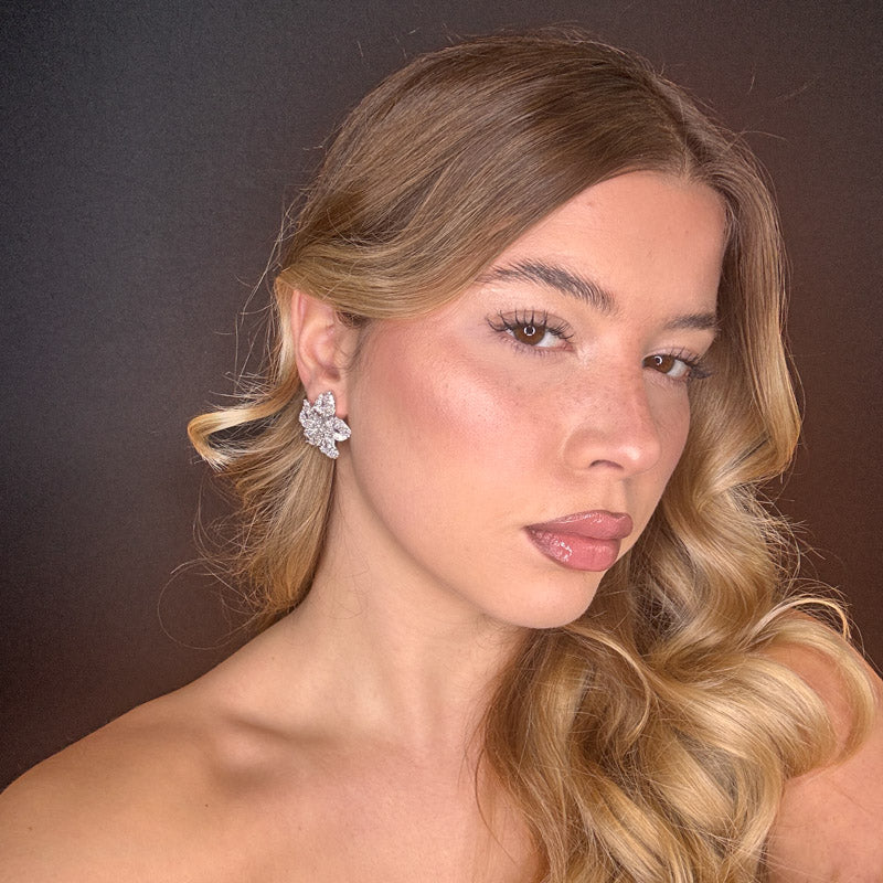 Palestro Milano Orecchini Anemone di Pavè