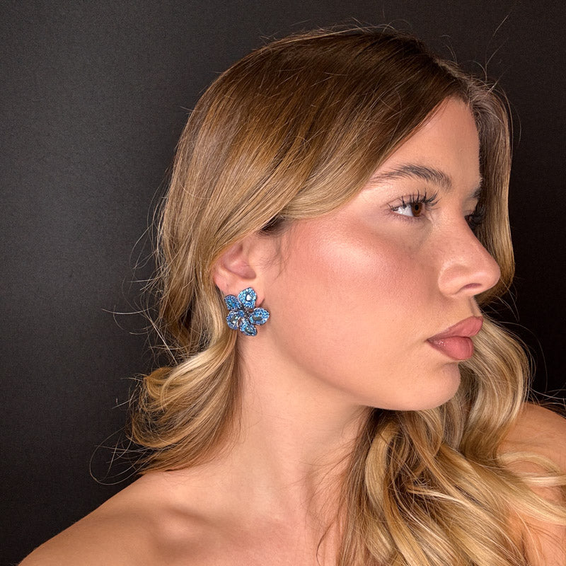 Palestro Milano Orecchini Anemone di Pavè