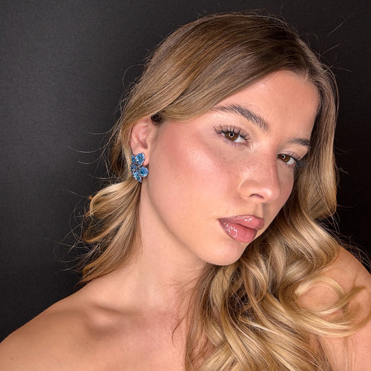 Palestro Milano Orecchini Anemone di Pavè