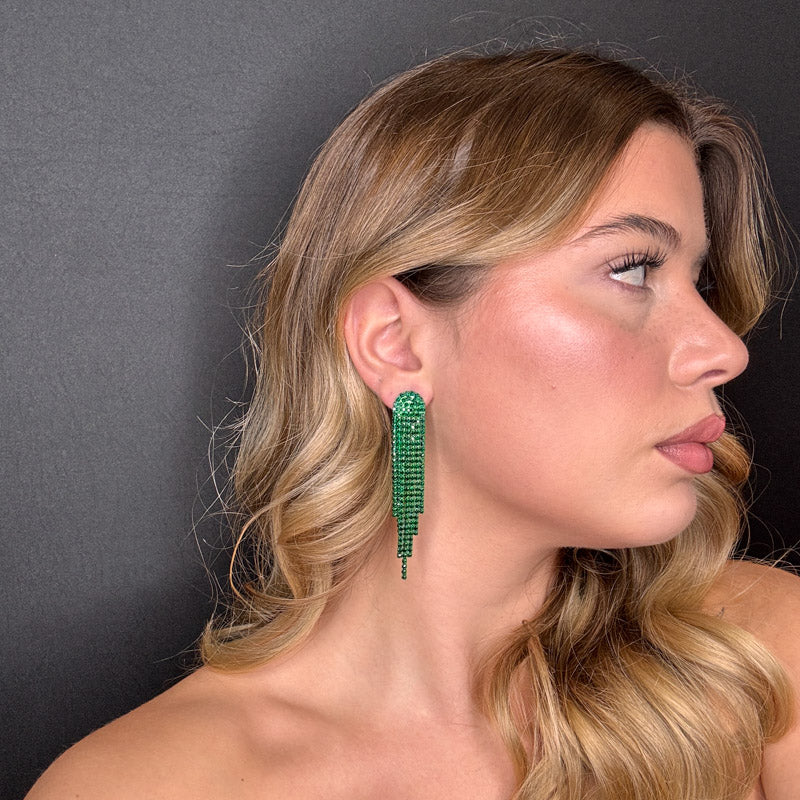 Palestro Milano Orecchini Cascata di Pietre