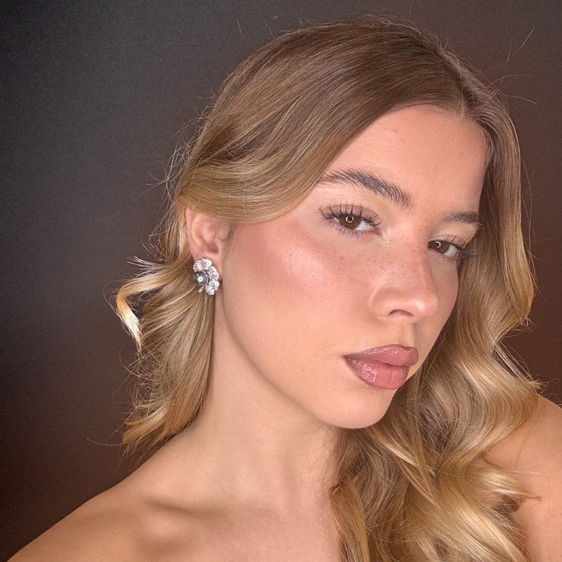 Palestro Milano Orecchini Esafogli con Perla