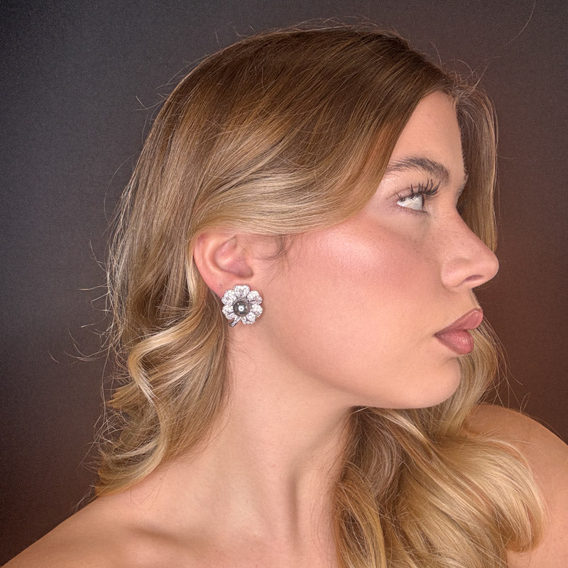 Palestro Milano Orecchini Esafogli con Perla