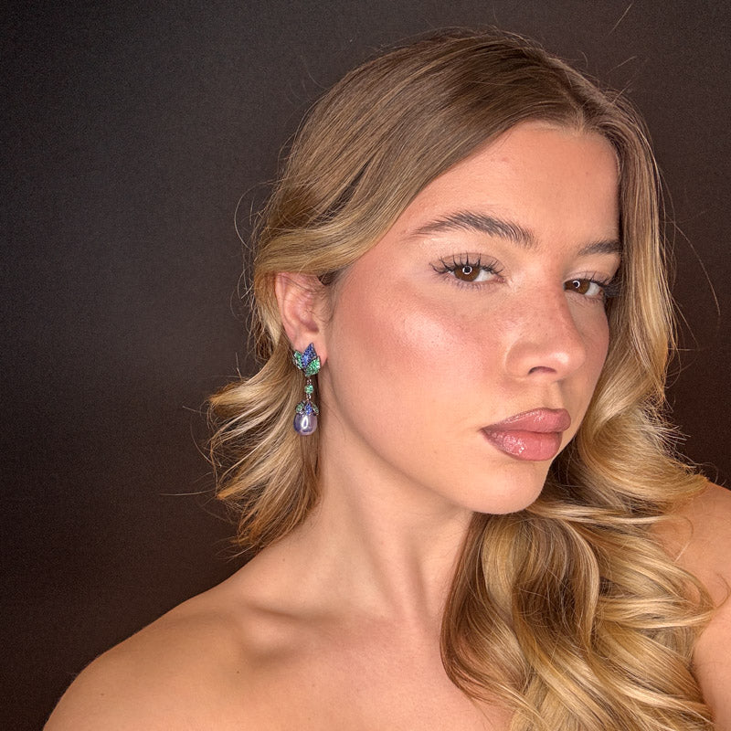 Palestro Milano Orecchini Goccia della Foglia