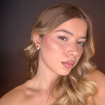 Palestro Milano Orecchini Mezza Pallina di Gemme