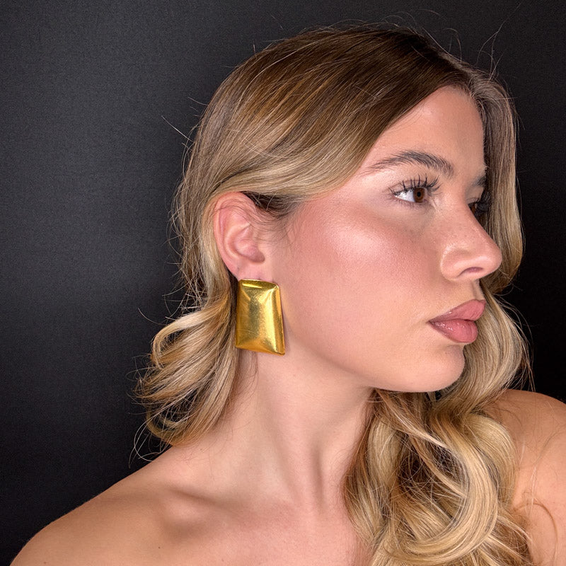 Palestro Milano Orecchini Trapezio Big Gold
