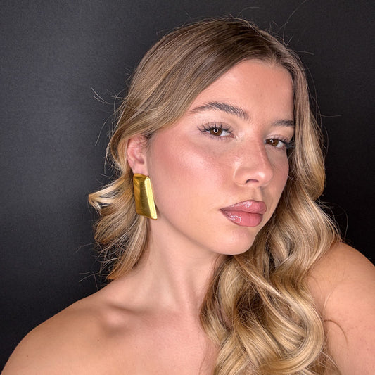 Palestro Milano Orecchini Trapezio Big Gold