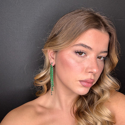 Palestro Milano Orecchini Cascata di Cristalli Pendenti