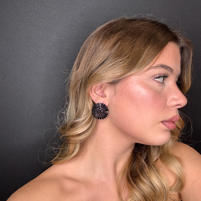 Palestro Milano Orecchini Cerchio Magico di Cristalli