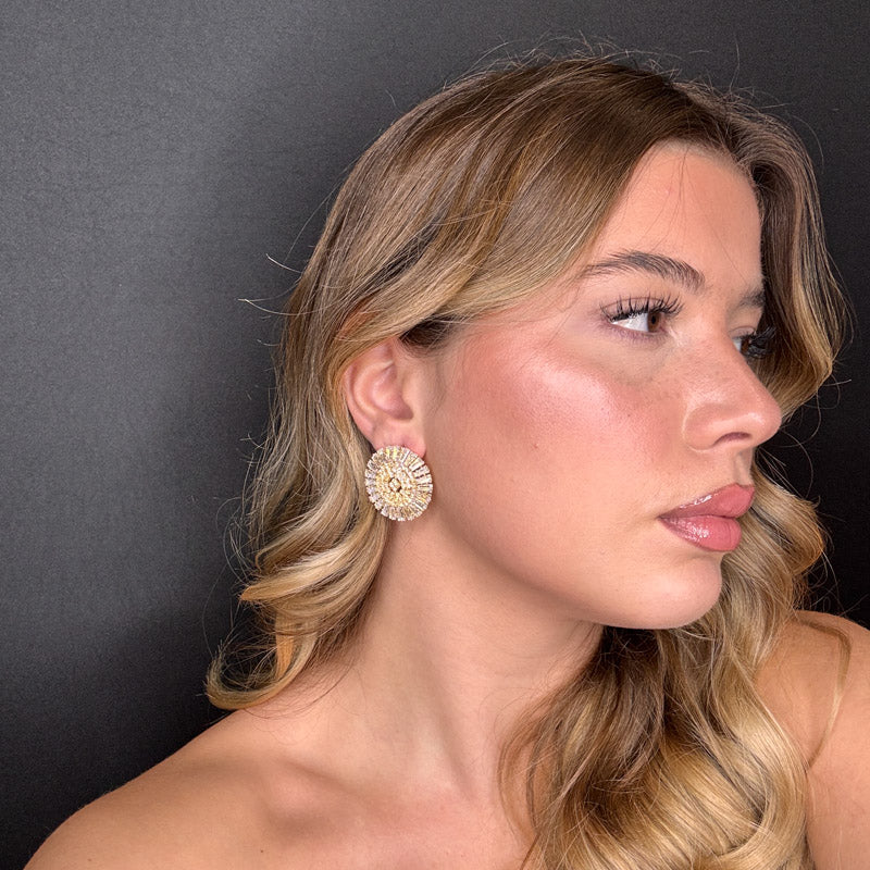 Palestro Milano Orecchini Cerchio Magico di Cristalli