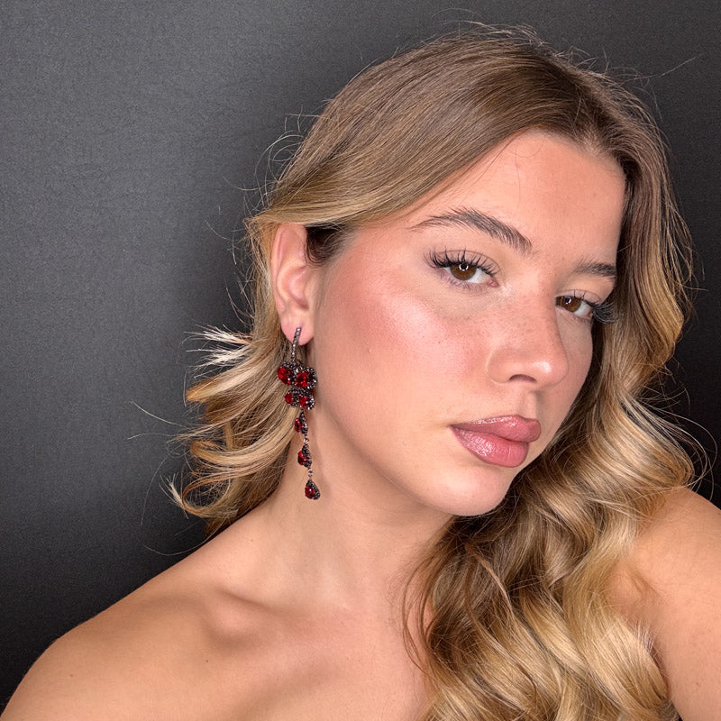 Palestro Milano Orecchini Farfalla di Rubino