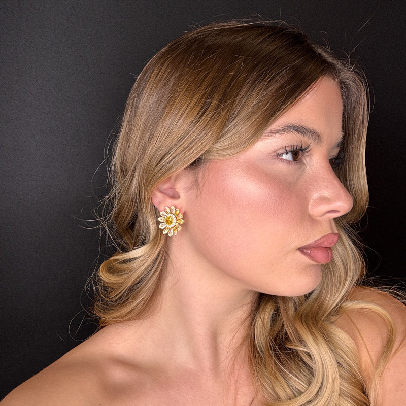 Palestro Milano Orecchini Margherita di Cristallo