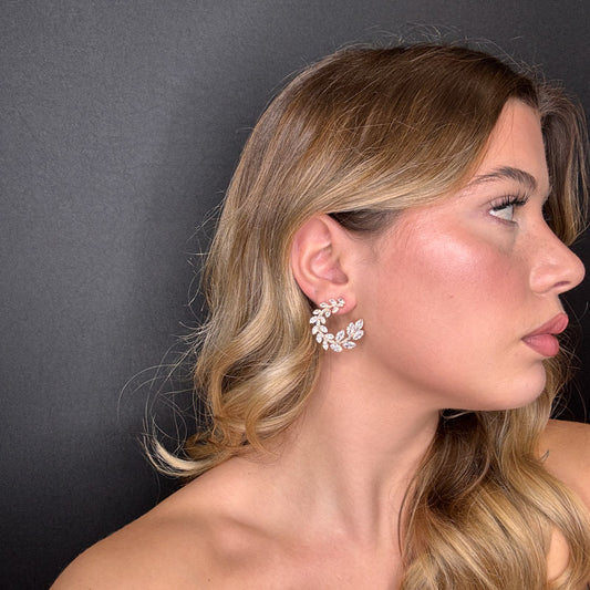 Palestro Milano Orecchini Semicerchio di Piume