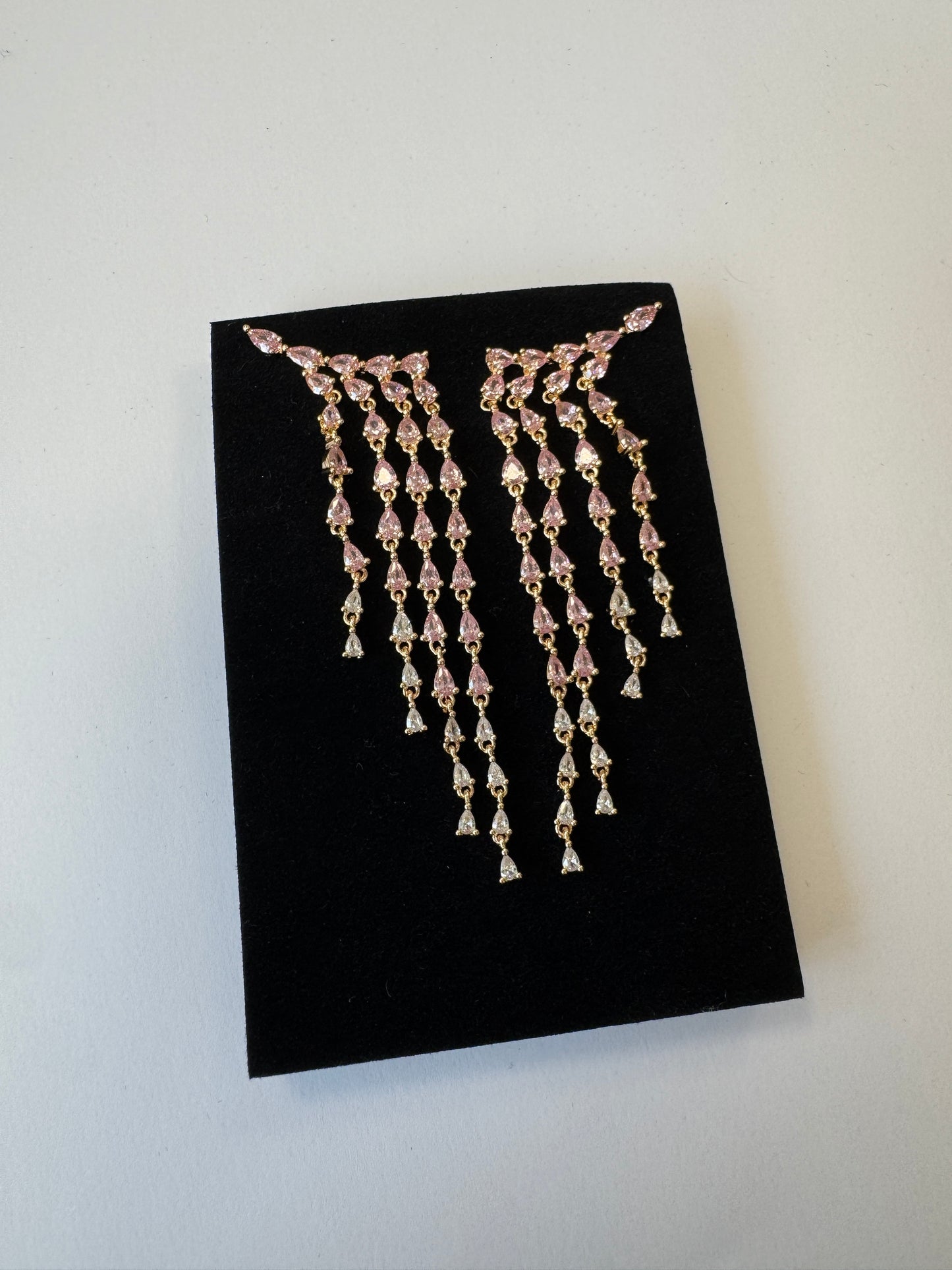 Cristalli pink pendenti
