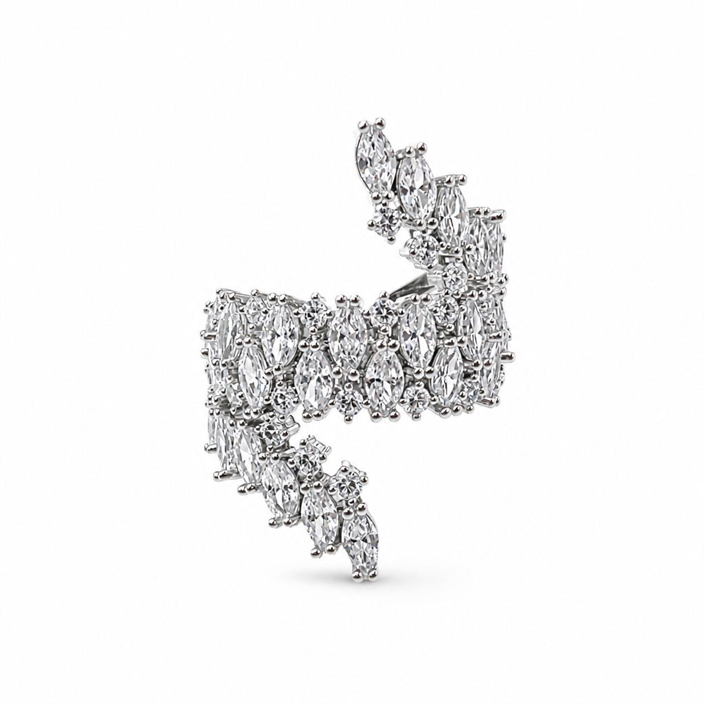 Anello Intreccio di Cristalli