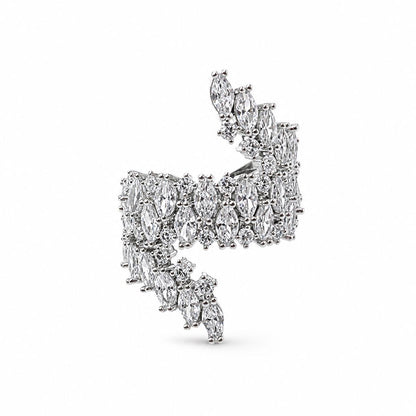 Anello Intreccio di Cristalli