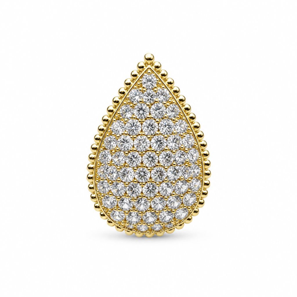 Anello Goccia di Pavè