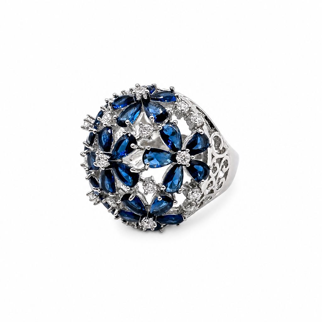 Anello Tondo Fiorito