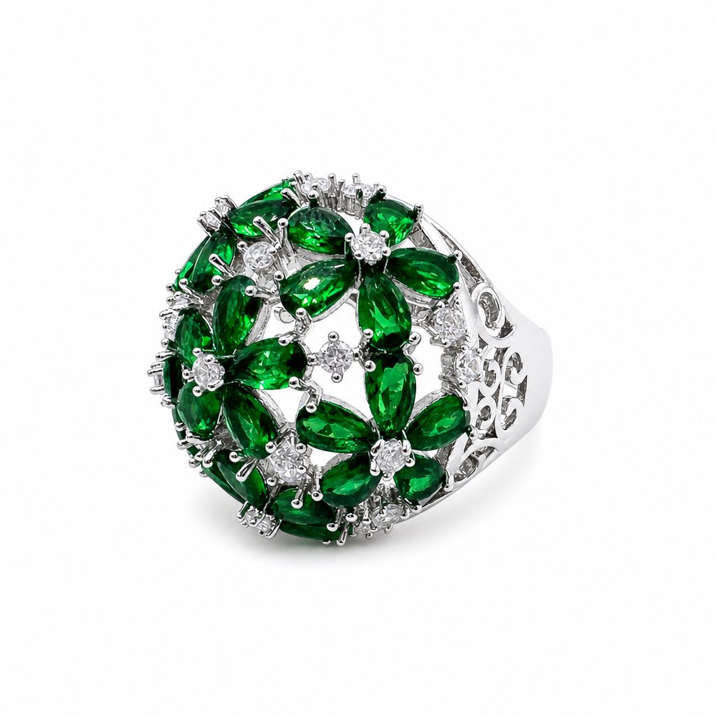 Anello Tondo Fiorito