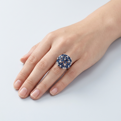 Anello Tondo Fiorito