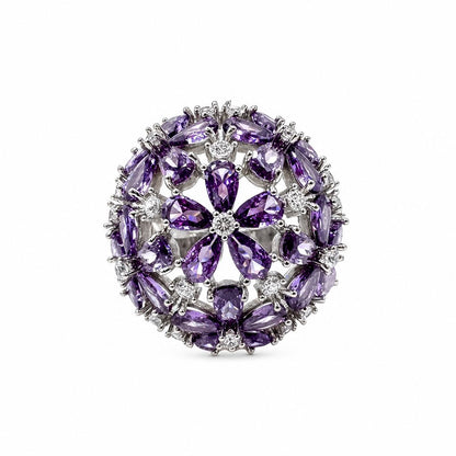 Anello Tondo Fiorito