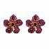Palestro Milano Orecchini Gold - Fucsia Anemone di Pavè