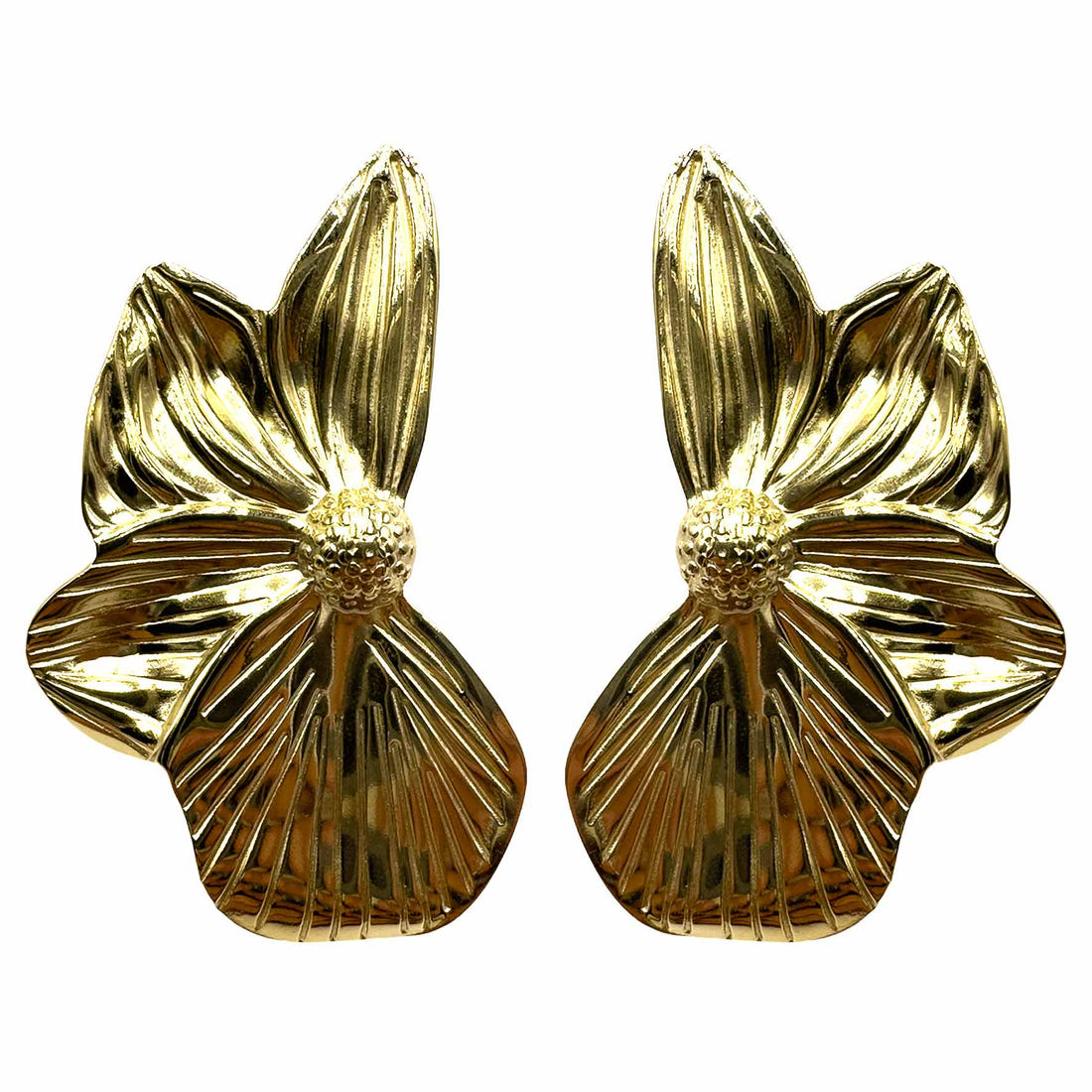 Big Flower Gold Plated