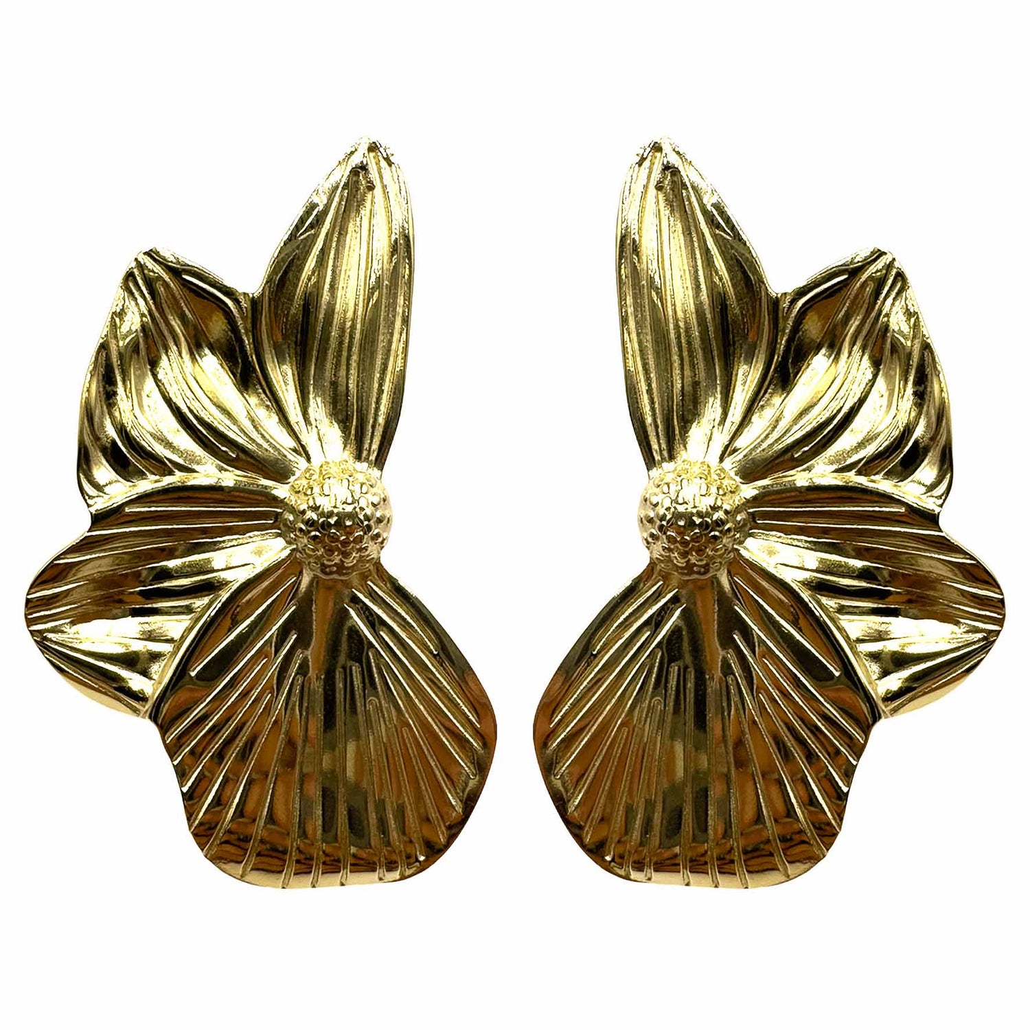 Big Flower Gold Plated