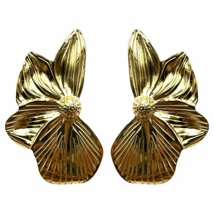 Big Flower Gold Plated