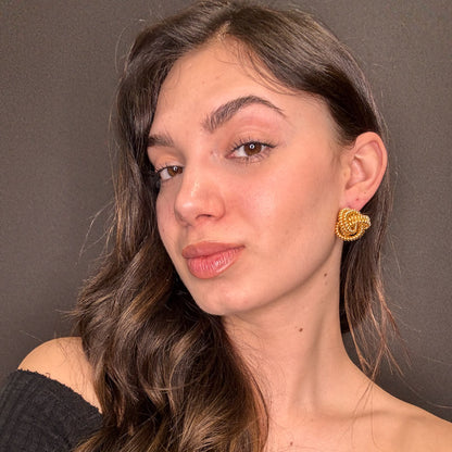 Palestro Milano Orecchini Big Nodo Gold