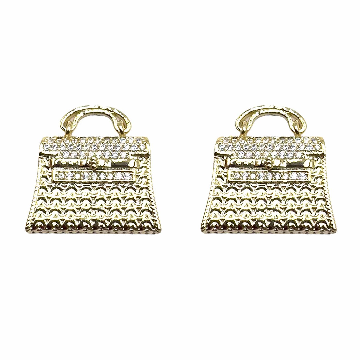 Palestro Milano Orecchini Borsetta Gold Plated
