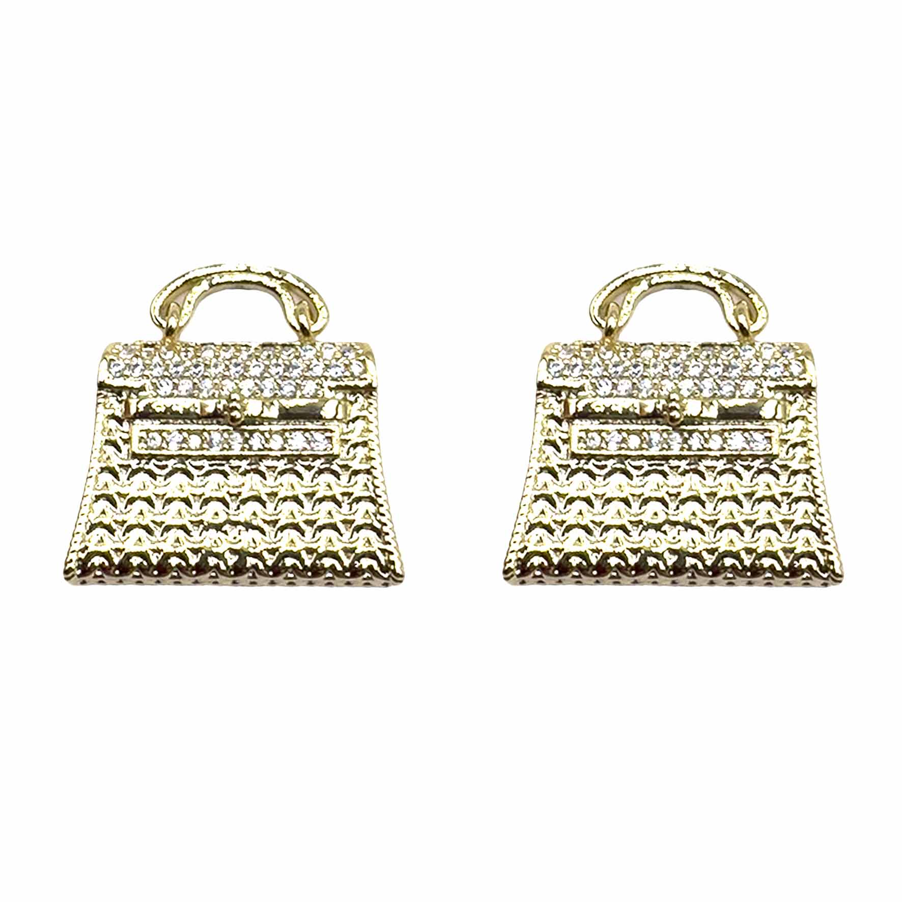 Palestro Milano Orecchini Borsetta Gold Plated