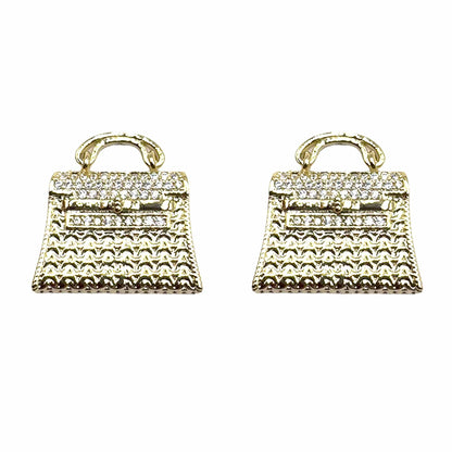 Palestro Milano Orecchini Borsetta Gold Plated