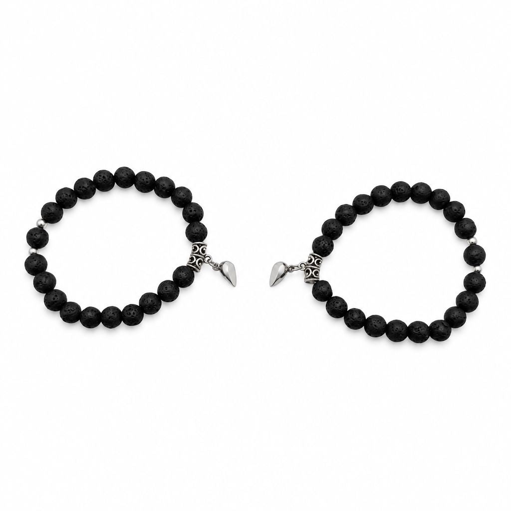Bracciale di Coppia Mezzo Cuore - Set