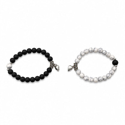 Bracciale di Coppia Mezzo Cuore - Set