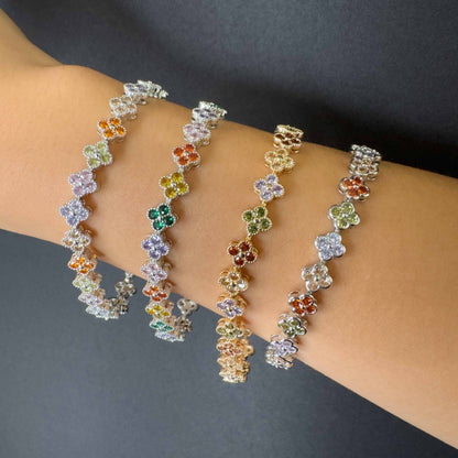 Bracciale Quadrifogli di Gemme