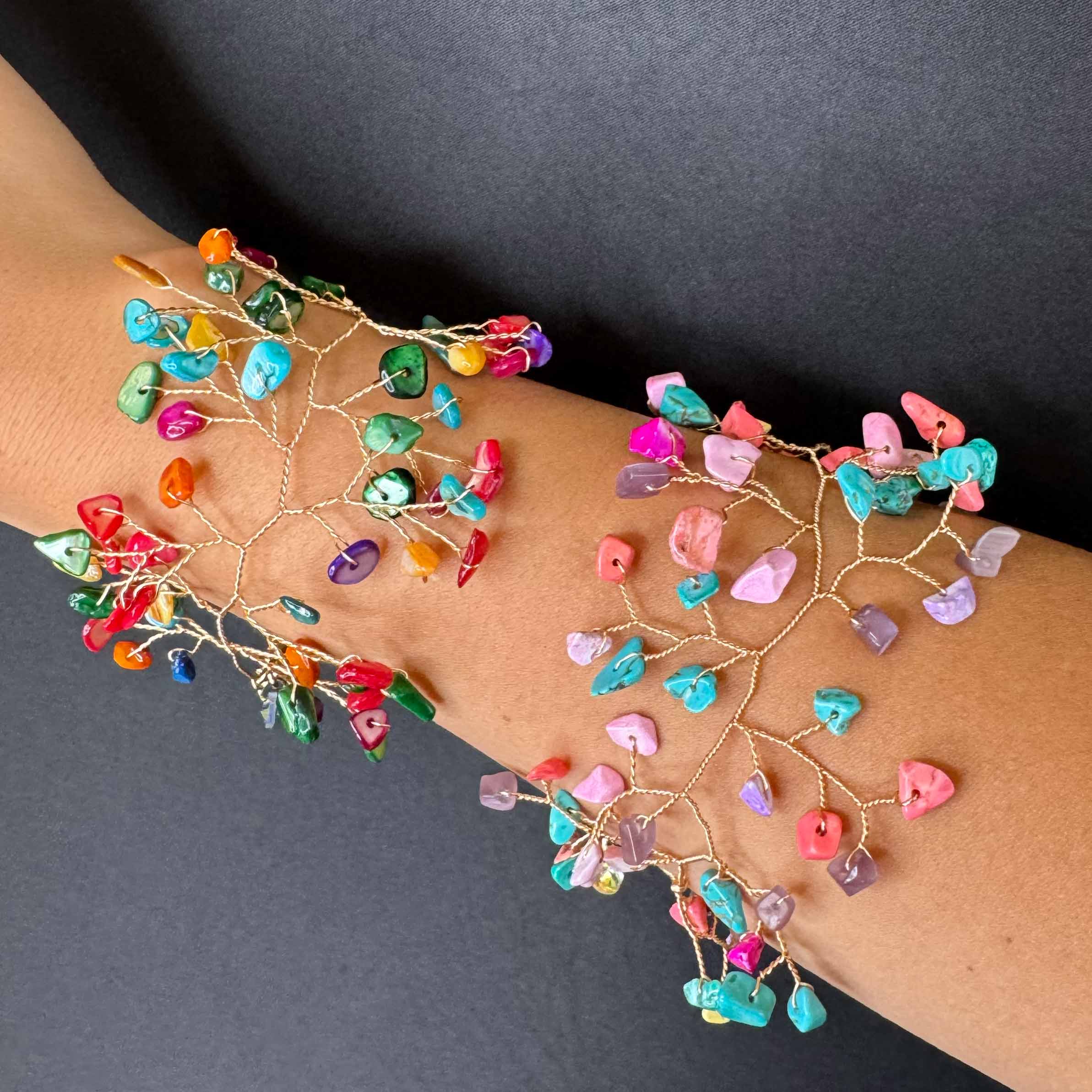 Bracciale Ramificazione di Pietre