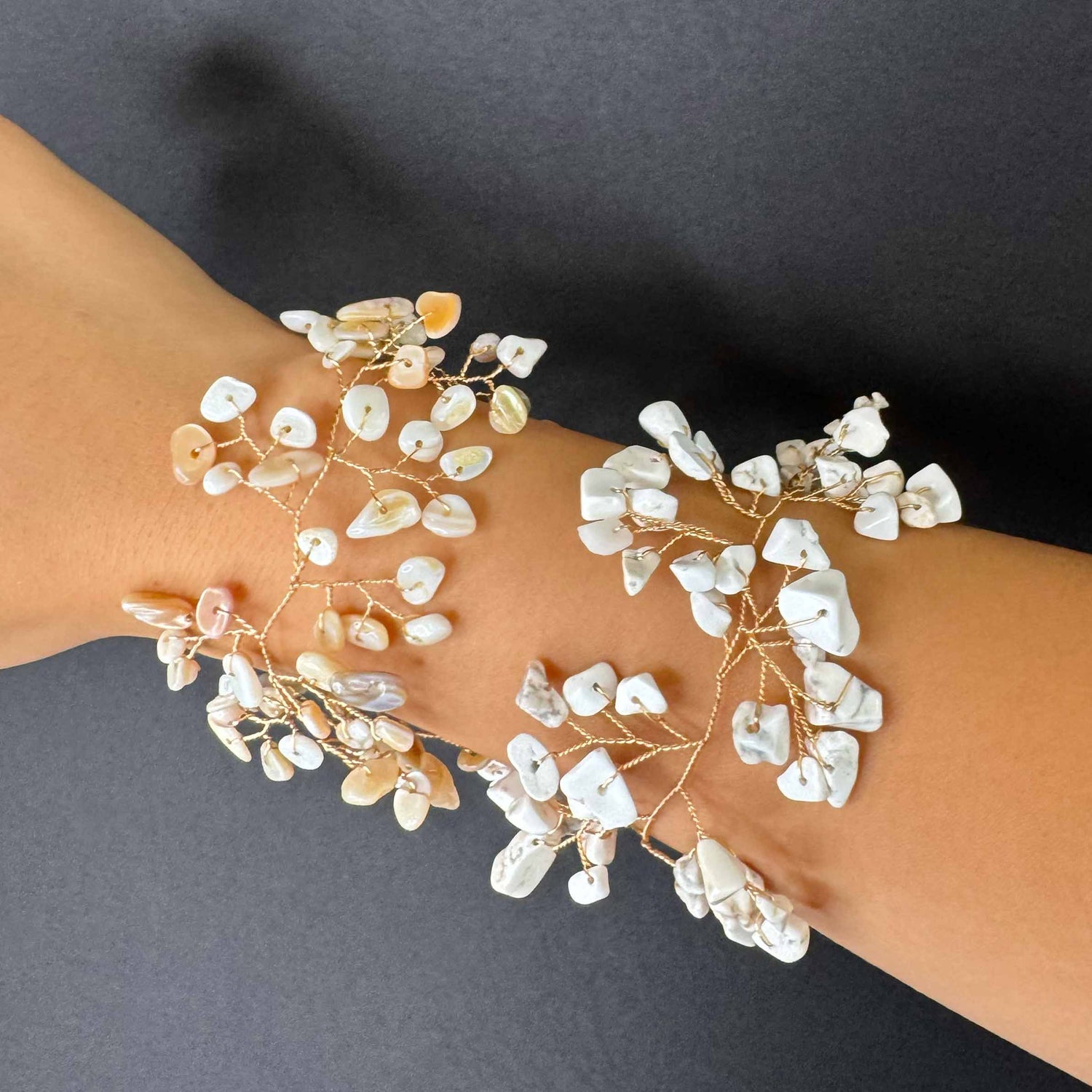 Bracciale Ramificazione di Pietre